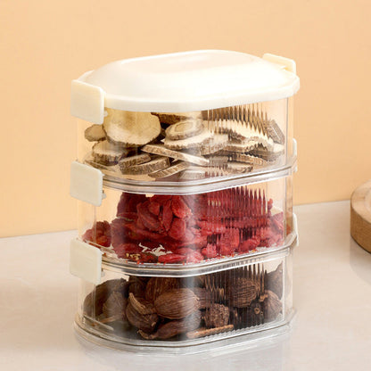 Spice Organizer Container with Stackable Layers