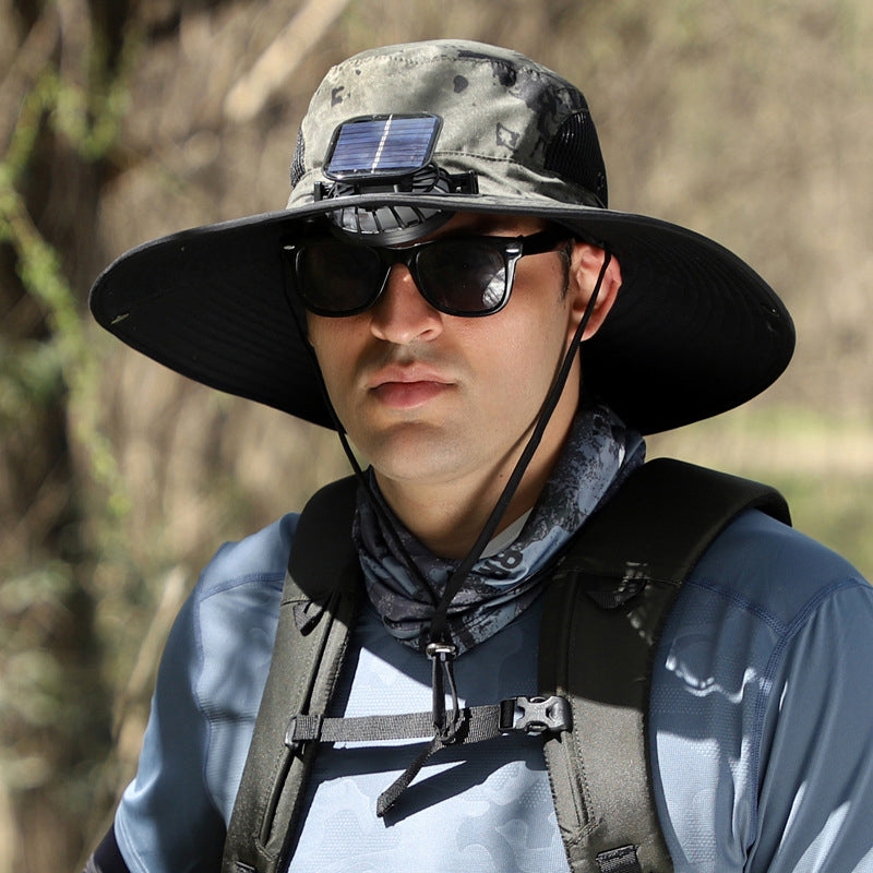 Waterproof Rechargeable Outdoor Fishing Cap Fan