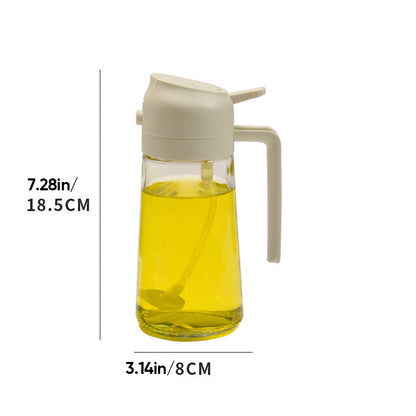 Versatile 2-in-1 Oil Spray Bottle
