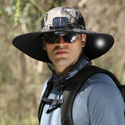 Waterproof Rechargeable Outdoor Fishing Cap Fan