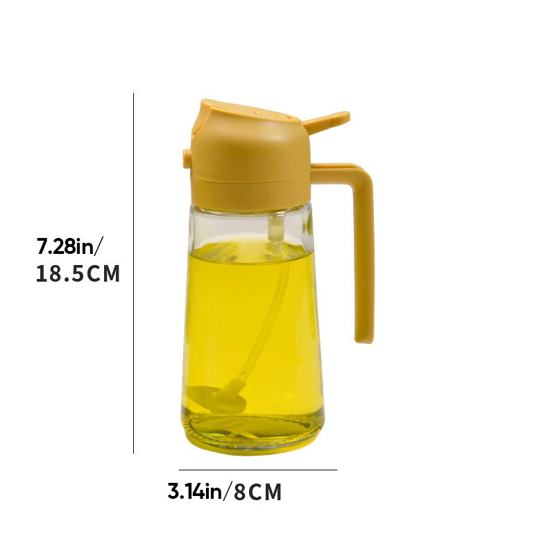 Versatile 2-in-1 Oil Spray Bottle