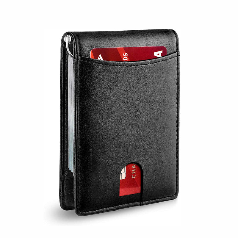Authentic Leather RFID Blocking Card Wallet