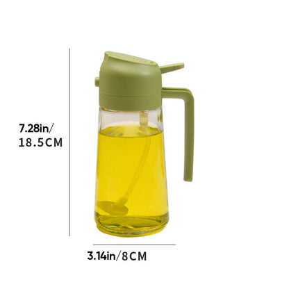 Versatile 2-in-1 Oil Spray Bottle