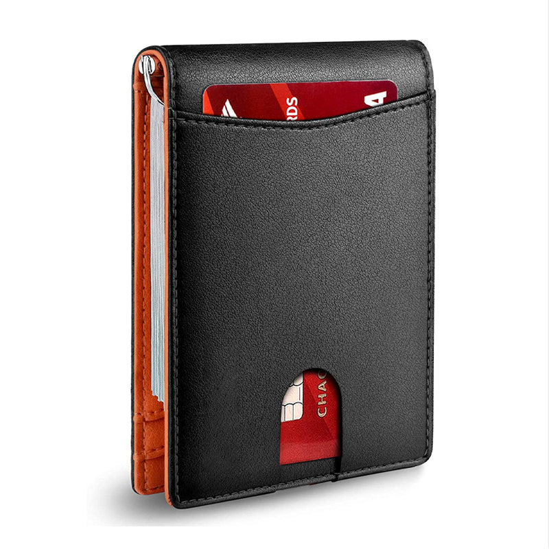 Authentic Leather RFID Blocking Card Wallet