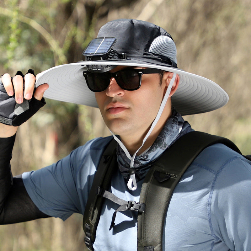Waterproof Rechargeable Outdoor Fishing Cap Fan - Fesara