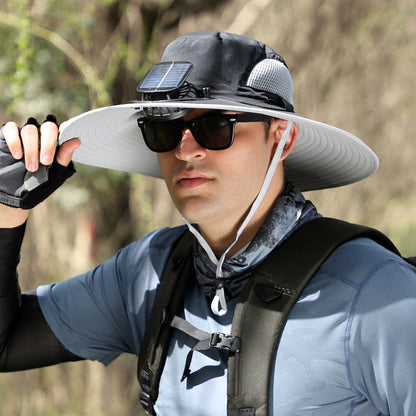 Waterproof Rechargeable Outdoor Fishing Cap Fan - Fesara