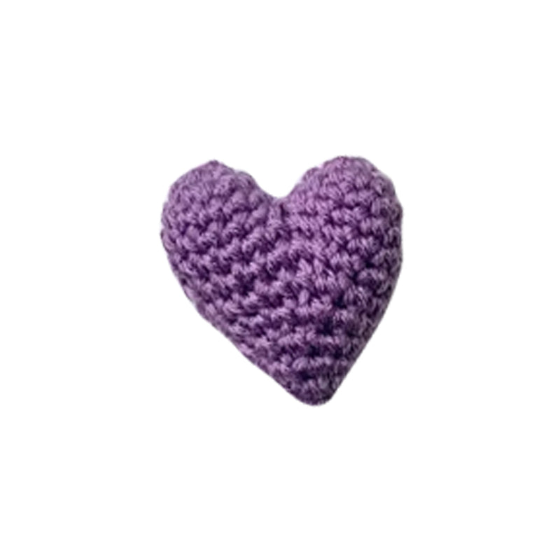 Handmade Crochet Heart Shaped Bag
