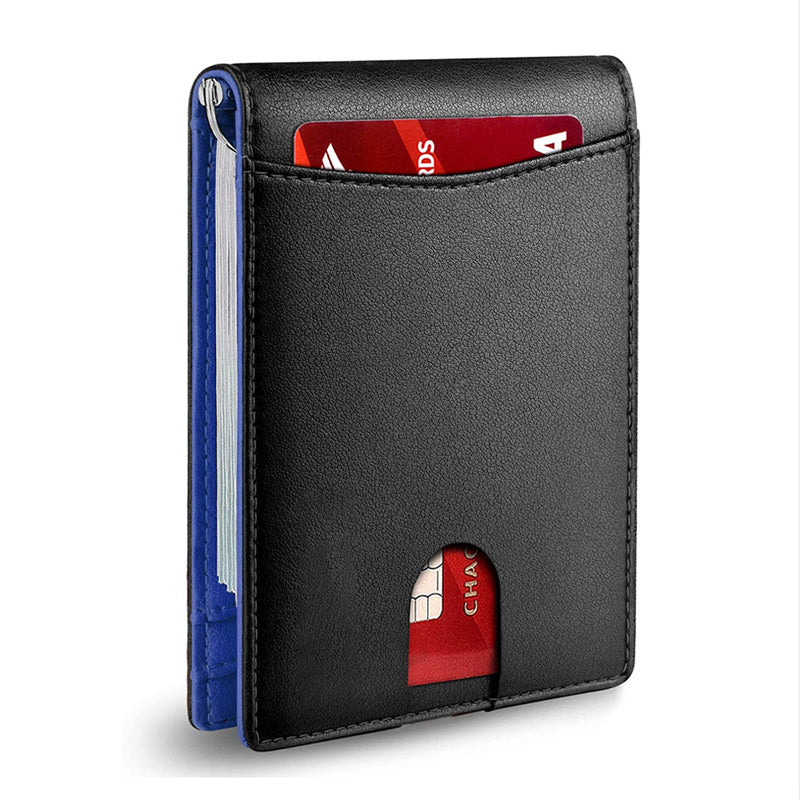 Authentic Leather RFID Blocking Card Wallet