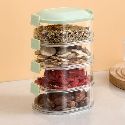 Spice Organizer Container with Stackable Layers