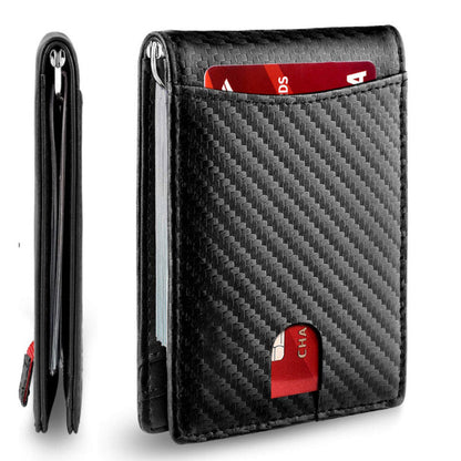 Authentic Leather RFID Blocking Card Wallet