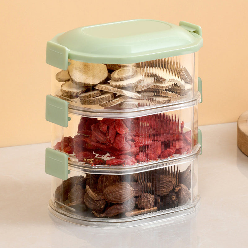 Spice Organizer Container with Stackable Layers