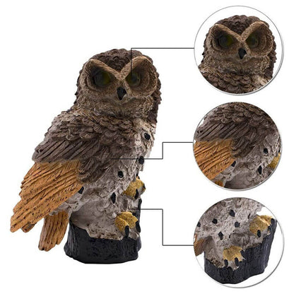 Solar Powered Owl Garden Light