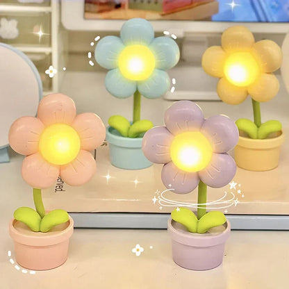 Pretty Floral Calming Desk Lamp