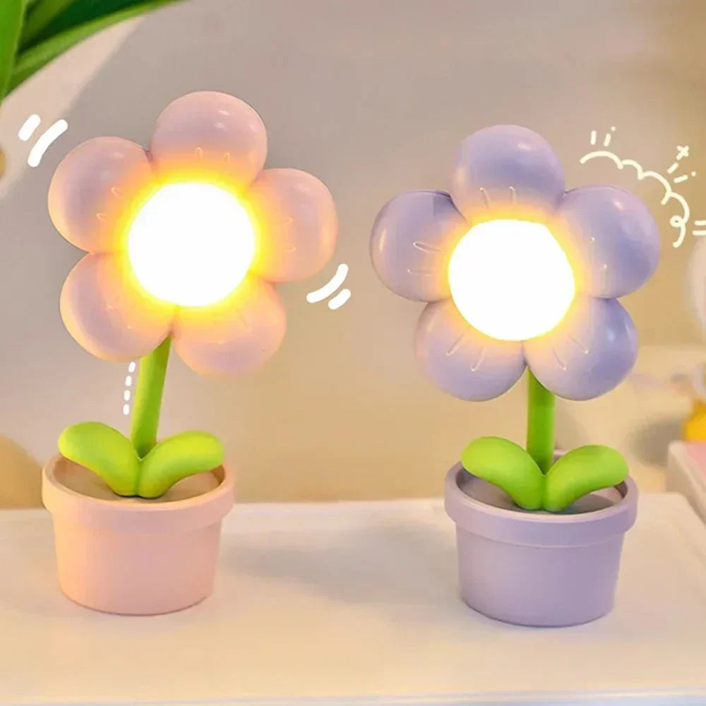 Pretty Floral Calming Desk Lamp