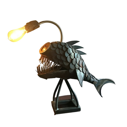 Unique Industrial Fish Floor Lamp - Fesara