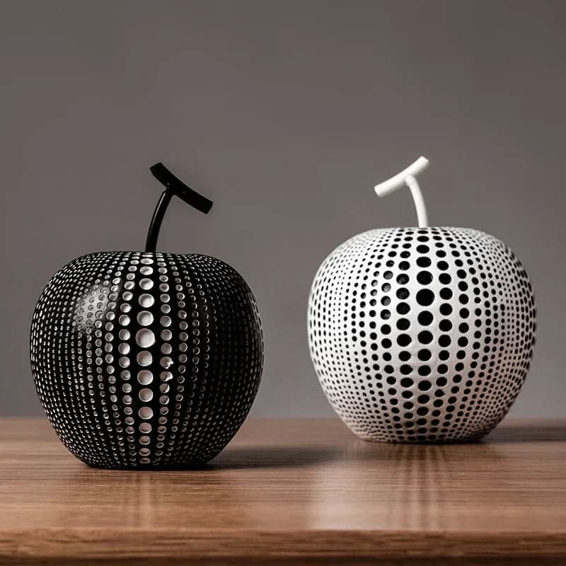 Cute Polka Dot Apple Decor Figurine