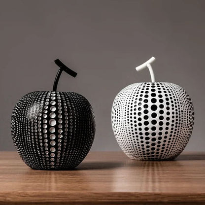 Cute Polka Dot Apple Decor Figurine