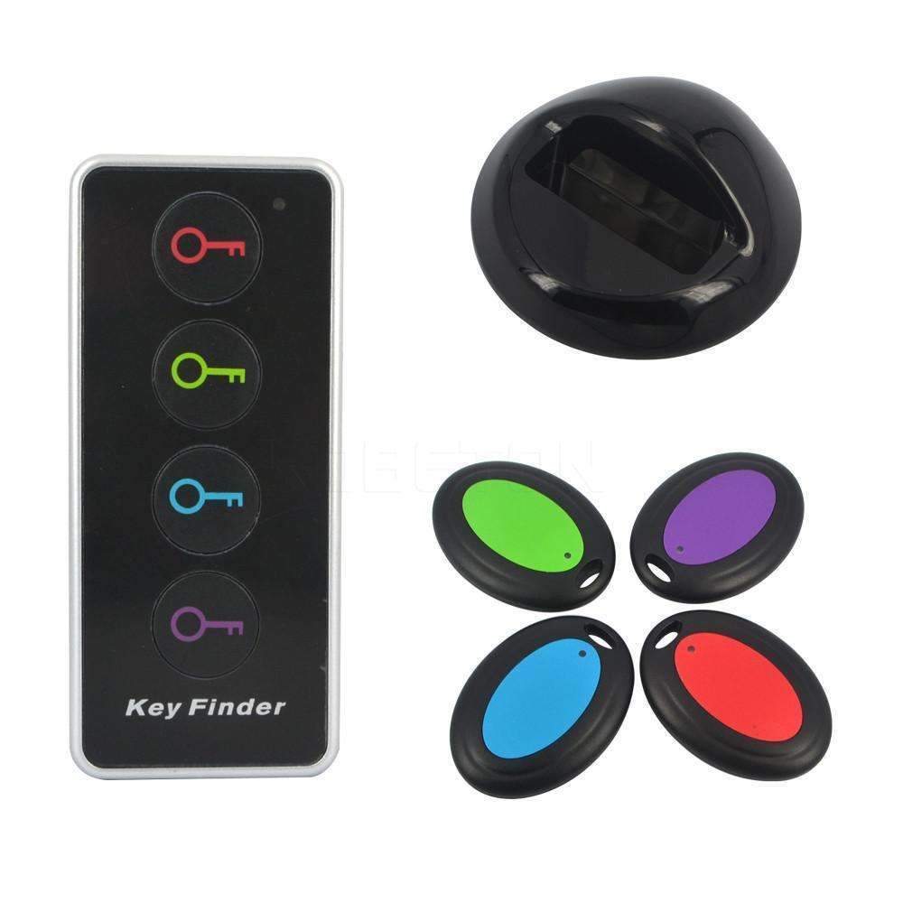 Wireless Key Finder Tracker with LED Light and 4 Receivers - Fesara
