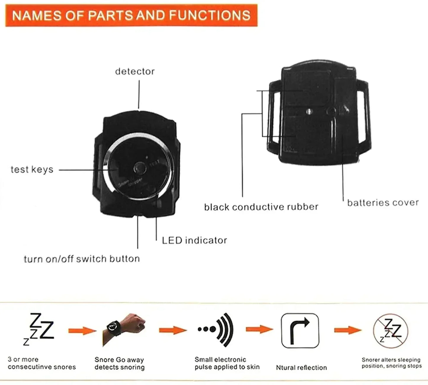 Stop Snoring Wristband - Sleep Better Tracker