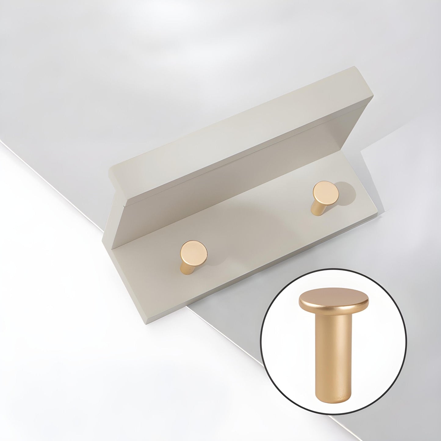 Sturdy Wooden Wall Shelf with Hooks Storage Organizer