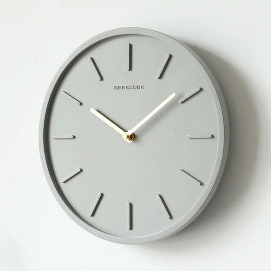 Modern Minimalist Concrete Wall Clock - Fesara