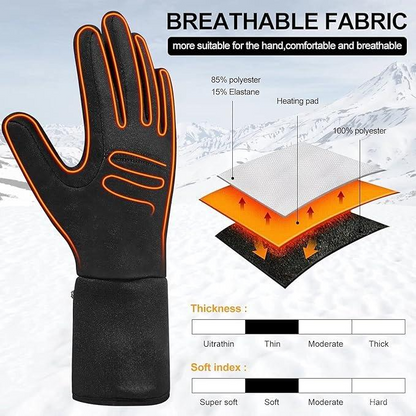 Warm Rechargeable Gloves with 3 Heat Settings
