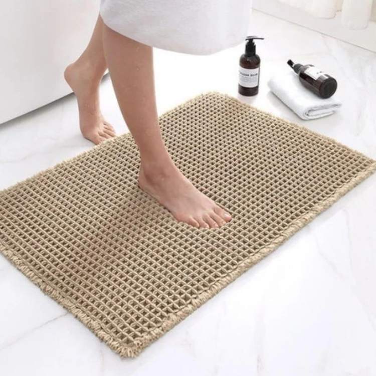 Quick Dry Waffle Bathroom Mat - Fesara