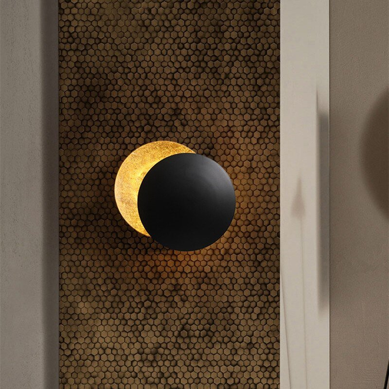 Solar Powered Black Wall Light