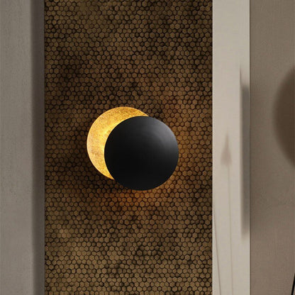 Solar Powered Black Wall Light