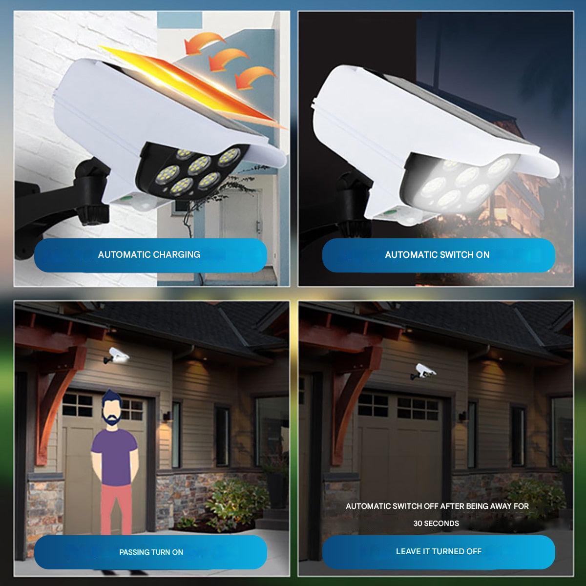 Outdoor Solar Powered Fake Security Camera
