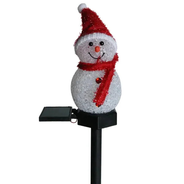 Outdoor Solar Powered Snowman Light - Fesara