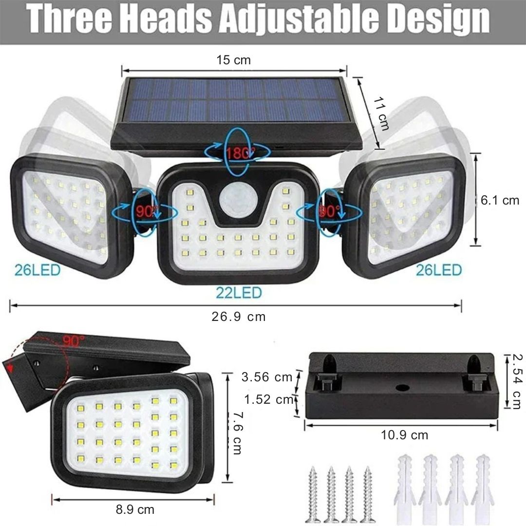 Outdoor Solar Powered Wall Light