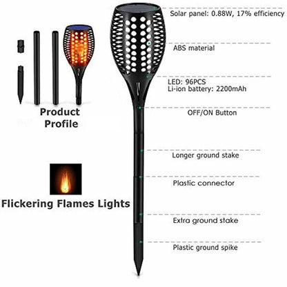 Solar Powered LED Flicker Light
