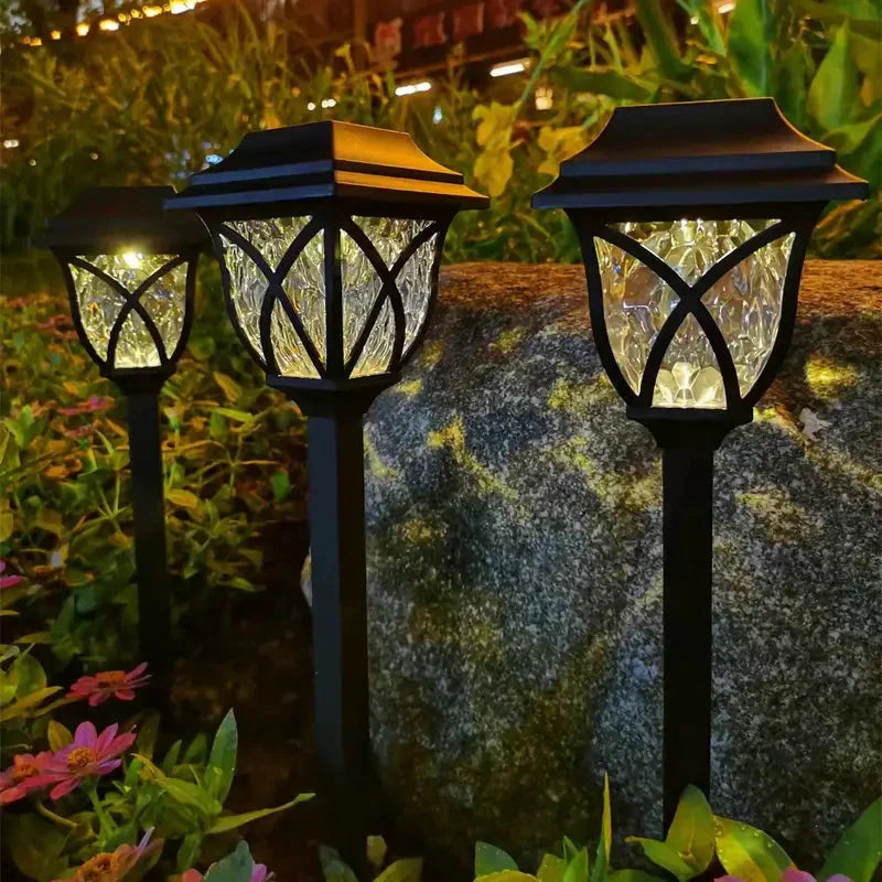 Solar Powered Outdoor Garden Lights with Soft Glow