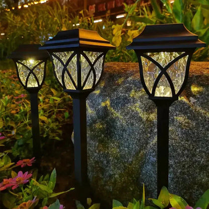 Solar Powered Outdoor Garden Lights with Soft Glow