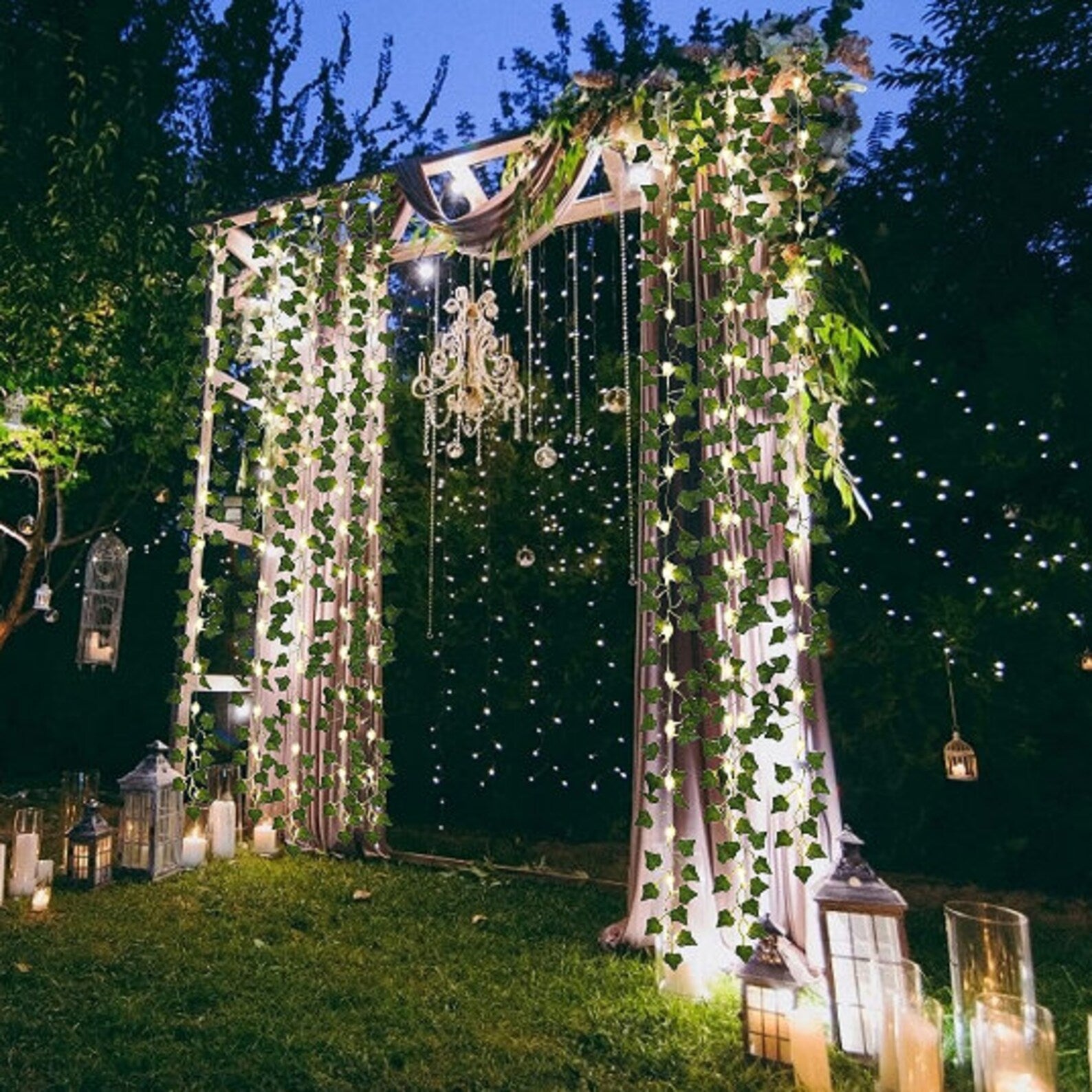 Solar Powered String Lights for Garden & Patio Decor - Fesara