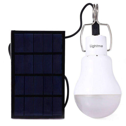 Solar Powered LED Light Bulb for Home and Garden