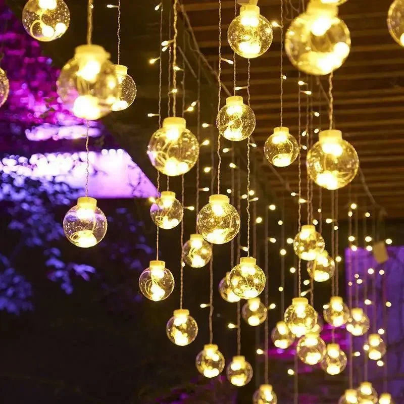 Outdoor Solar Hanging String Lights