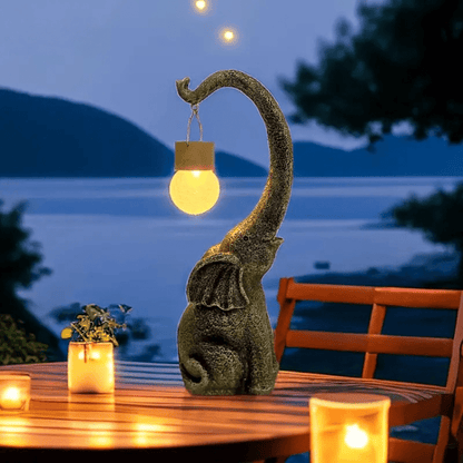 Bronze Outdoor Solar Table Lamp - Fesara