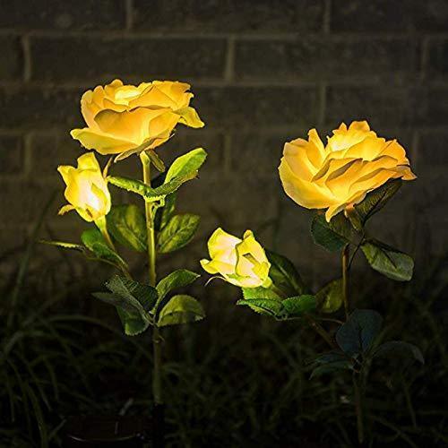 Colorful Solar Powered Rose Lights