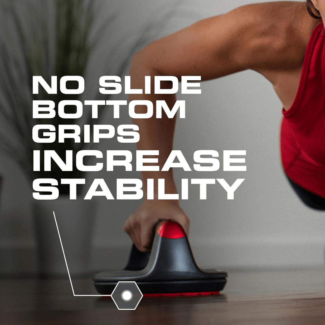 Adjustable Rotating Push Up Bars - Ergonomic Grip Support