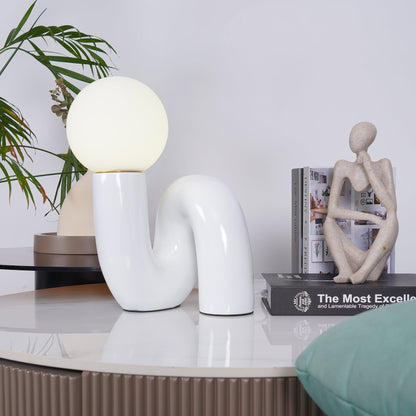 Stunning Glass and Resin Desk Lamp