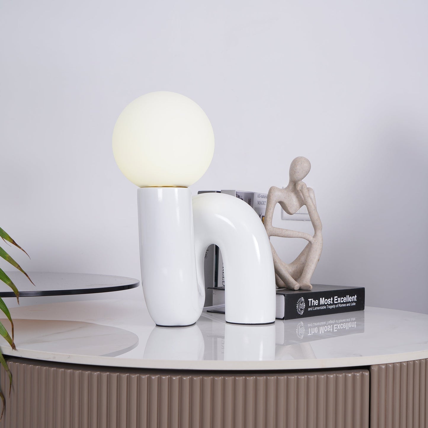 Stunning Glass and Resin Desk Lamp