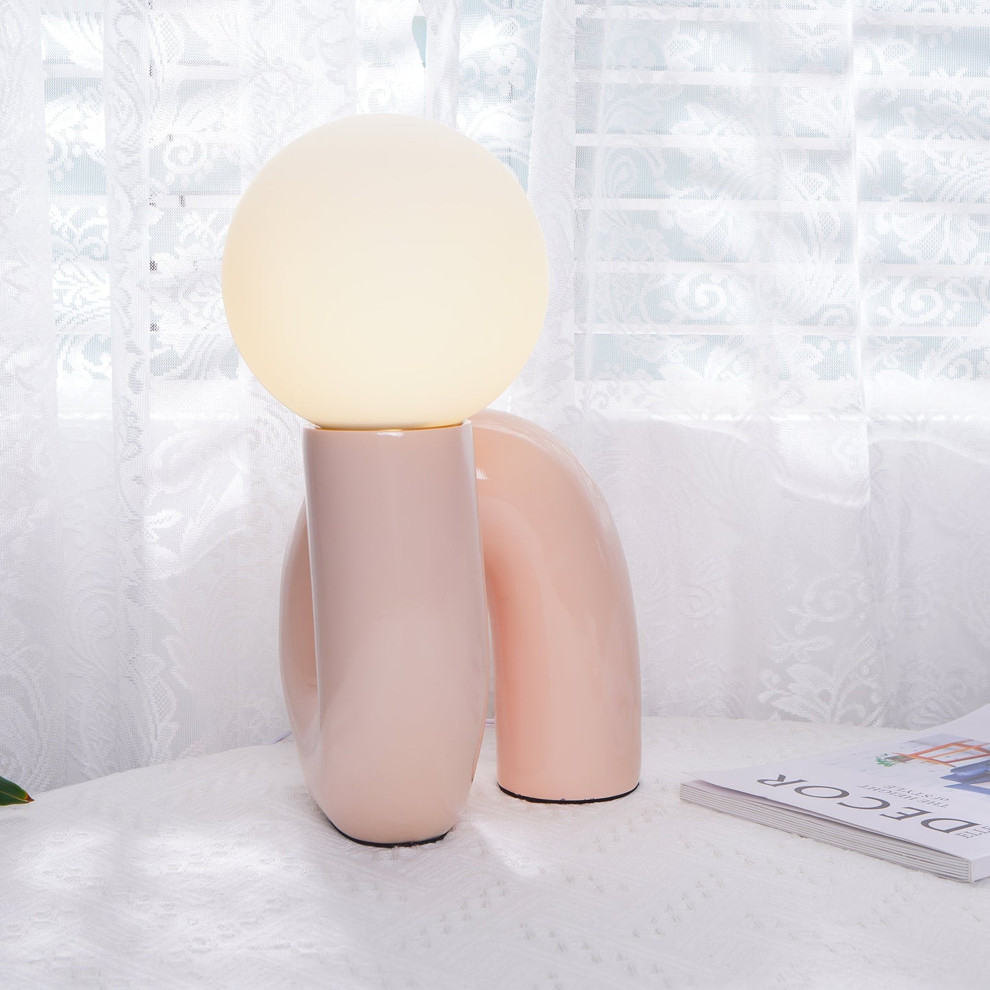 Stunning Glass and Resin Desk Lamp