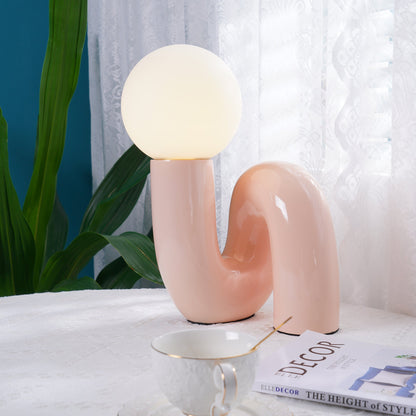 Stunning Glass and Resin Desk Lamp