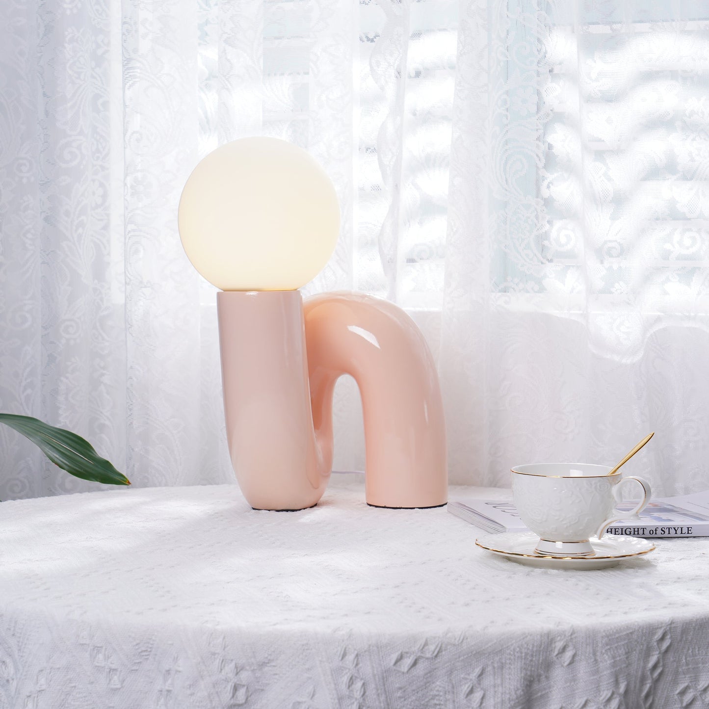 Stunning Glass and Resin Desk Lamp