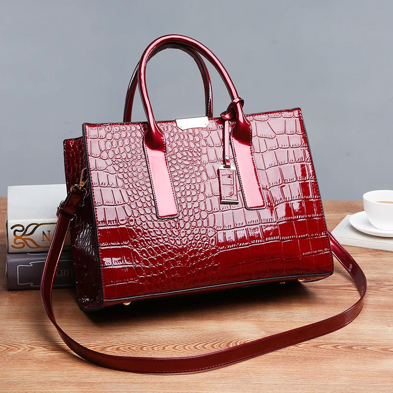 Luxury Croc Pattern Tote Bag
