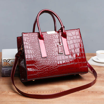 Luxury Croc Pattern Tote Bag