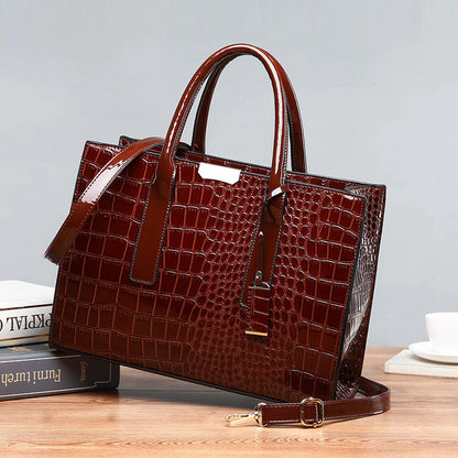 Luxury Croc Pattern Tote Bag