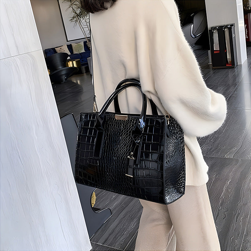 Luxury Croc Pattern Tote Bag